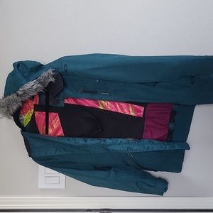 Oakley ski/Snowboard Jacket Anorak Fit with Faux Fur Hood